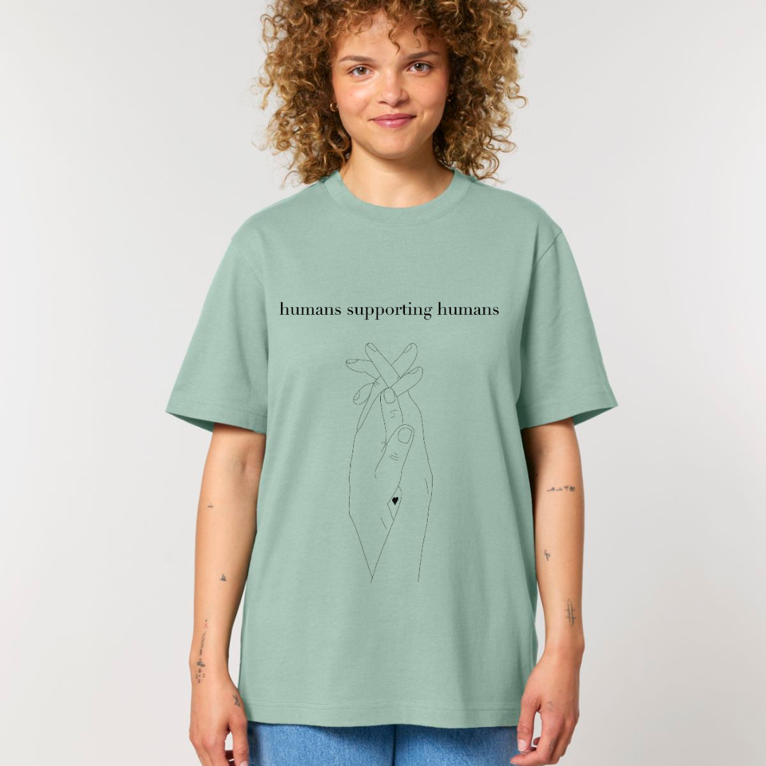 Humans Supporting Humans Short Sleeve T-Shirt (Heavy)