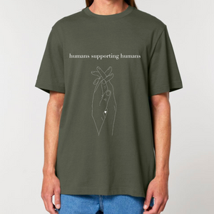 Humans Supporting Humans Short Sleeve T-Shirt (Heavy)