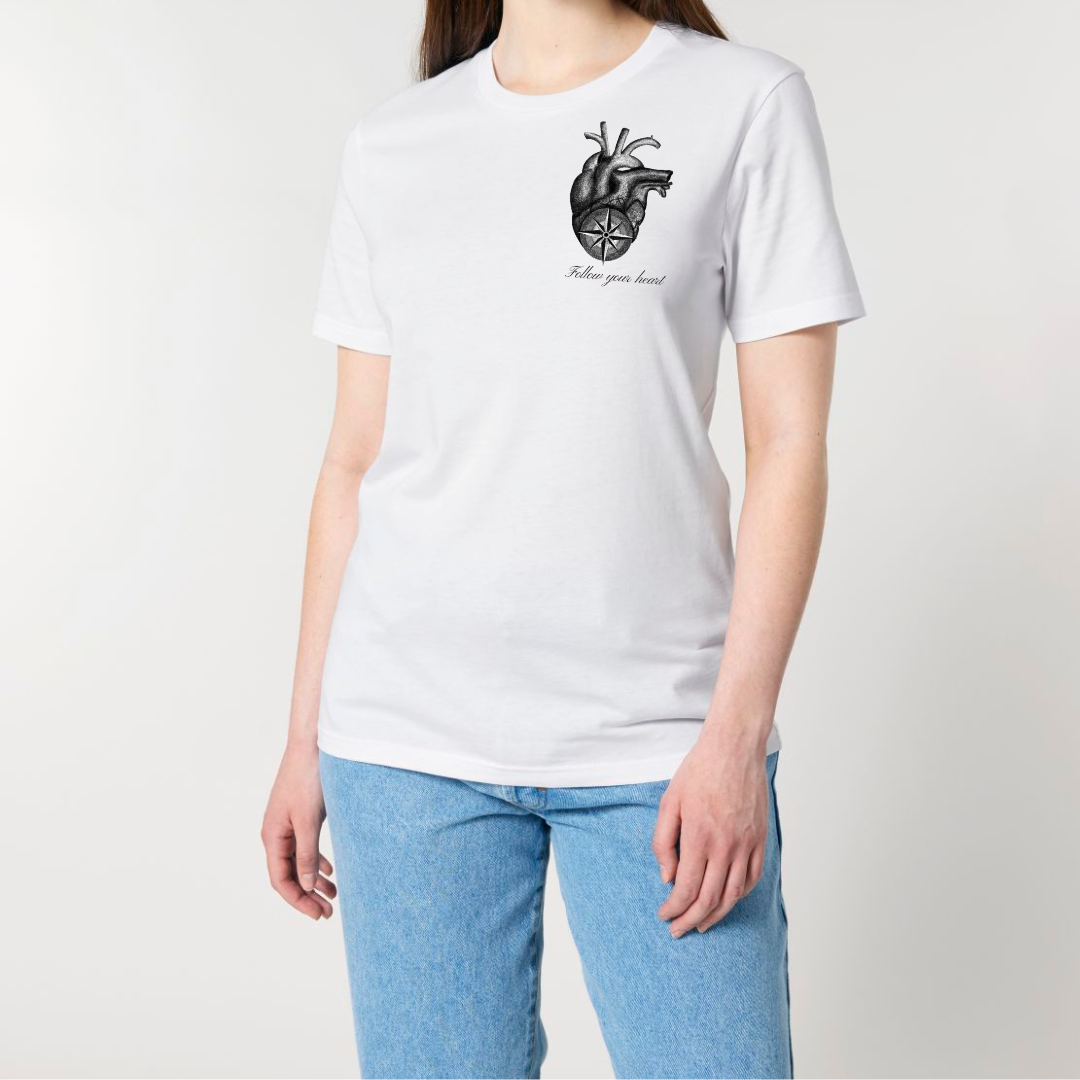 Follow Your Heart Short Sleeve Tee (Light)