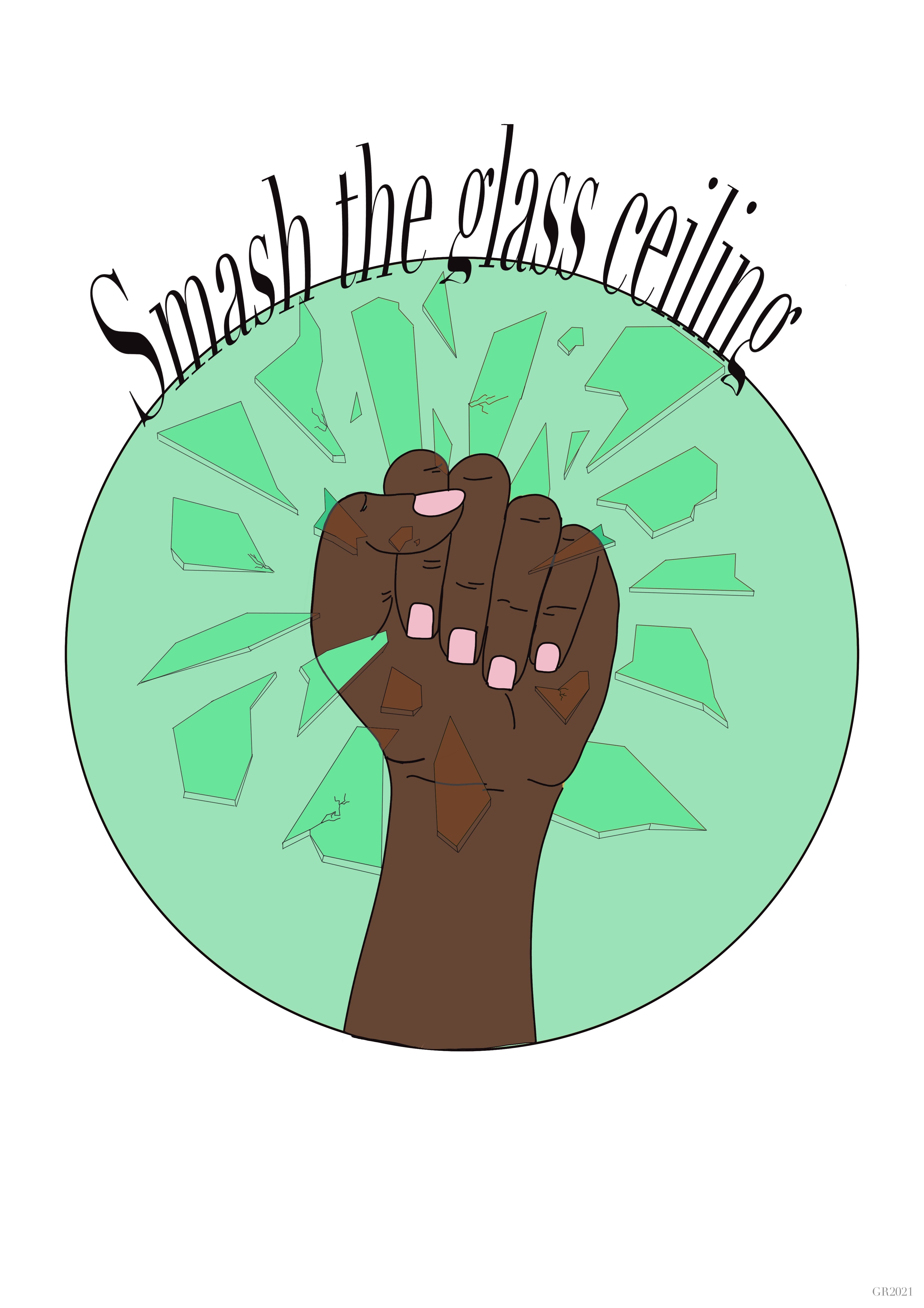 Smash the Glass Ceiling Art Print